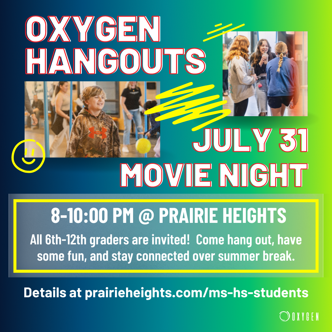 Oxygen Hangouts July 31 Movie Night